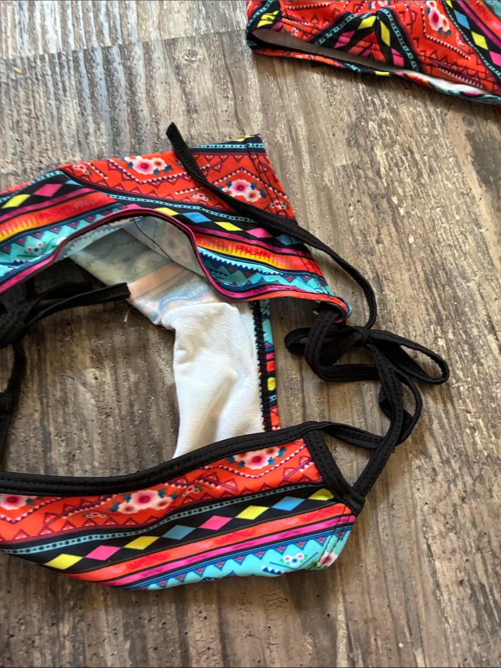 Colorful Aztec Print Bikini Set - Picture 3 of 3